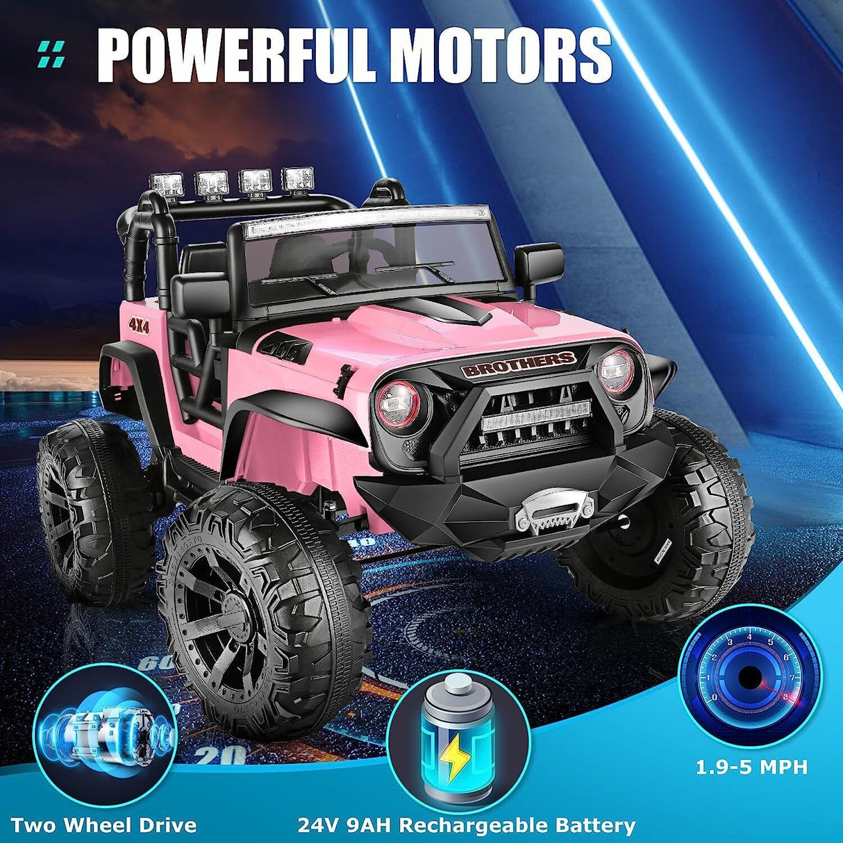 Remote Control Lamborghini Electric Car for Kids - 24/12V Ride-On Truck MagicCars