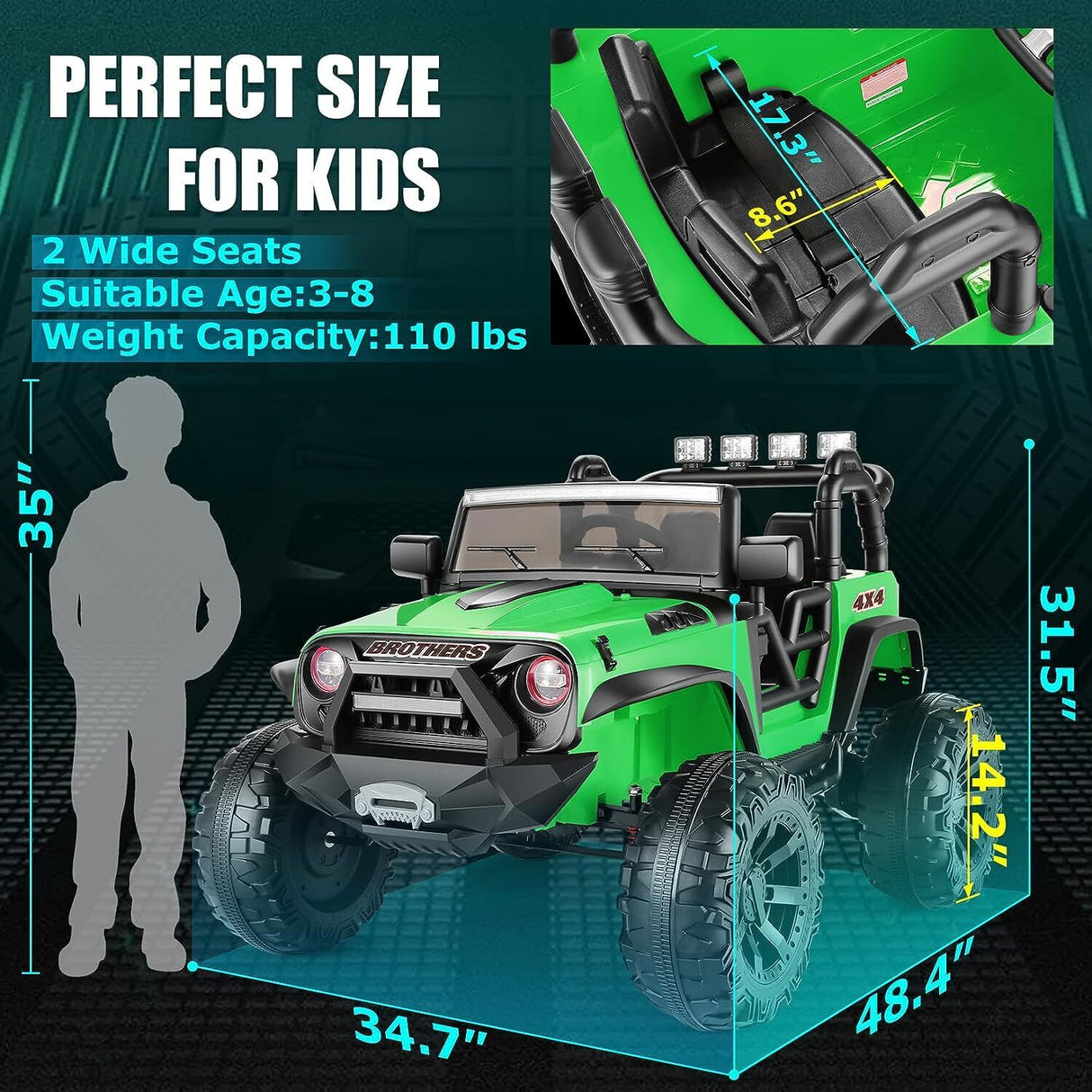 Remote Control Lamborghini Electric Car for Kids - 24/12V Ride-On Truck MagicCars