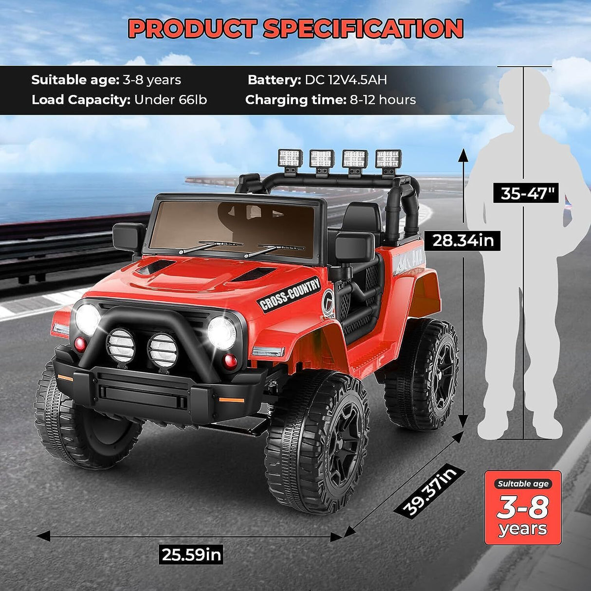 Remote Control Lamborghini Electric Car for Kids - 24/12V Ride-On Truck MagicCars