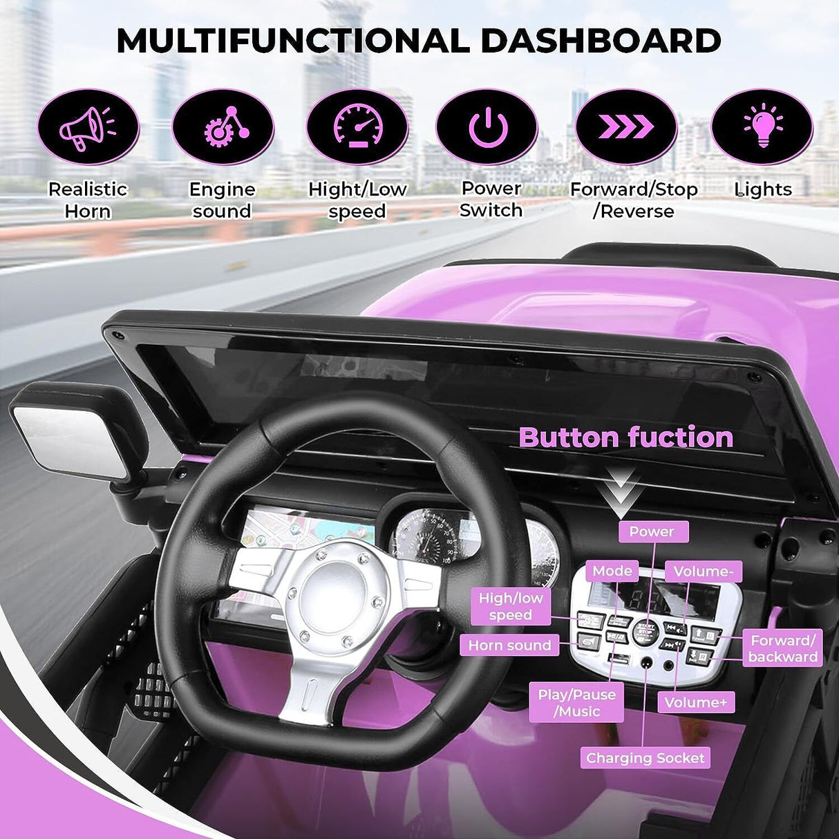Remote Control Lamborghini Electric Car for Kids - 24/12V Ride-On Truck MagicCars
