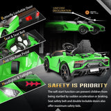 12V Licensed Lamborghini Aventador Electric Ride-On Sports Car for Kids