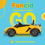 Electric Lamborghini Ride-On Car for Kids with Remote Control and MP3 Player