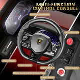 12V Lamborghini Kids Electric Ride On Car with Remote Control, MP3 Player & LED Lights