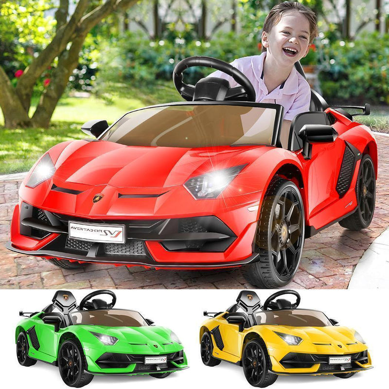 Licensed Lamborghini Electric Ride-On Car for Kids with Remote Control, MP3 and USB Connectivity