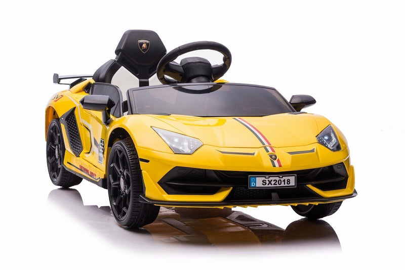 Electric Lamborghini Ride-On Car for Kids with Remote Control and MP3 Player - Perfect Gift for Children in the US