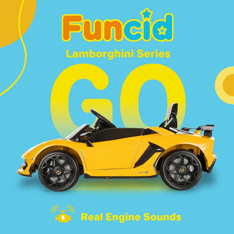 12V Licensed Lamborghini Electric Ride On Car for Kids with Remote Control and MP3 Player