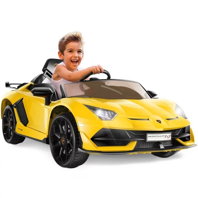 12V Lamborghini Kids Electric Ride On Car with Remote Control, MP3 Player & LED Lights