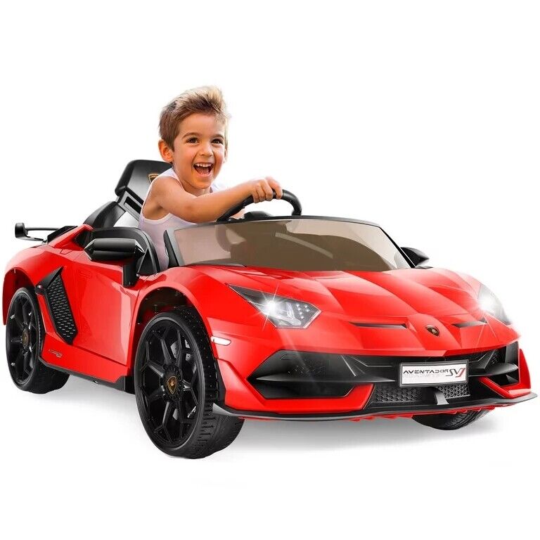 12V Lamborghini Kids Electric Ride On Car with Remote Control, MP3 Player & LED Lights