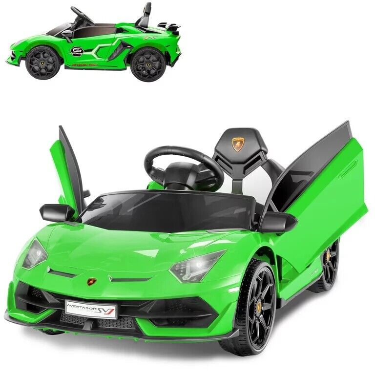 12V Lamborghini Kids Electric Ride On Car with Remote Control, MP3 Player & LED Lights
