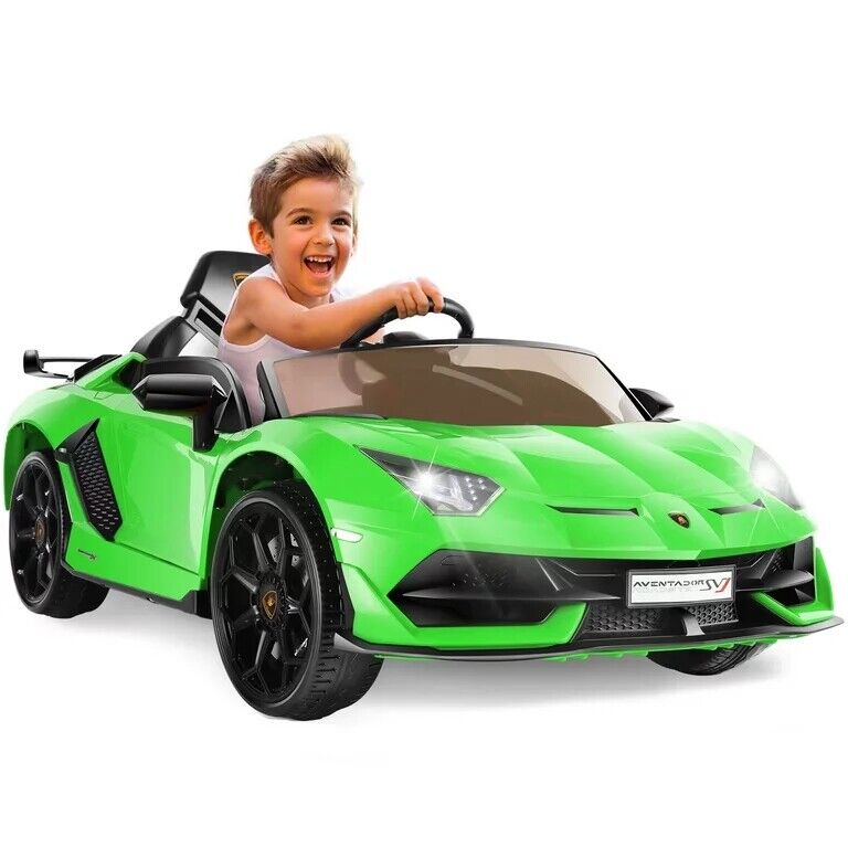 12V Lamborghini Kids Electric Ride On Car with Remote Control, MP3 Player & LED Lights