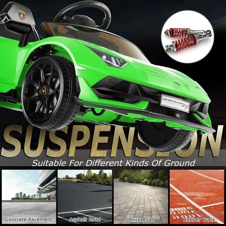 Licensed Lamborghini Electric Ride-On Car for Kids with Remote Control, MP3 and USB Connectivity
