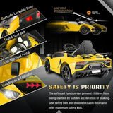 Licensed Lamborghini Electric Ride-On Car for Kids with Remote Control, MP3 and USB Connectivity