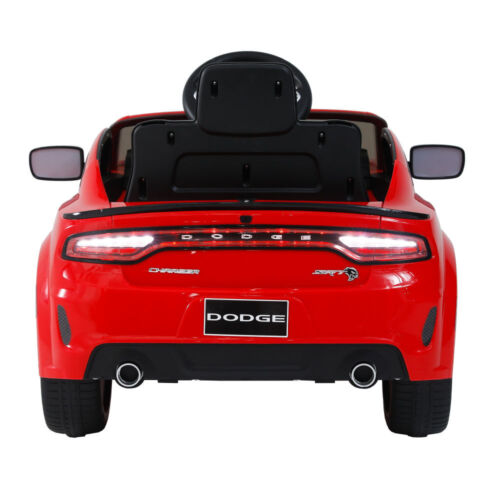 Electric Licensed Dodge Charger 12V Kids Ride-On Car with Parental Remote Control