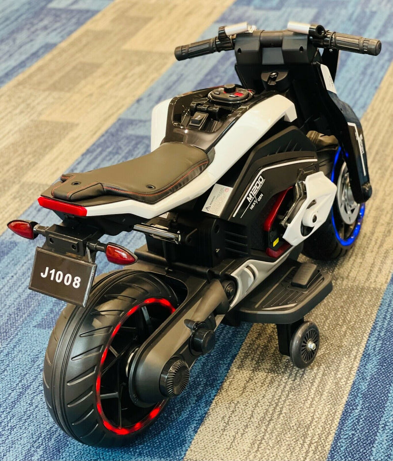 Electric Mini Dirt Bike for Kids with Bluetooth - 12V Ride On Motorcycle Toy