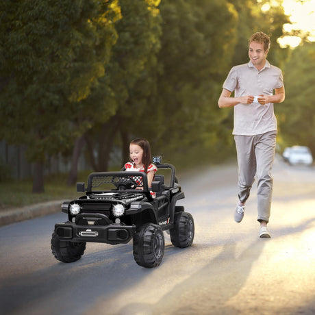 Electric Off-Road Truck for Kids with LED Lights - 12V 4.5AH Battery Powered Ride On Toy