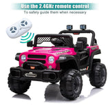 Electric Off-Road Truck for Kids with LED Lights - 12V 4.5AH Battery Powered Ride On Toy