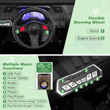 Electric Off-Road Truck for Kids with Realistic Horns and Engine Sounds - 12V