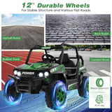Electric Off-Road Truck for Kids with Realistic Horns and Engine Sounds - 12V