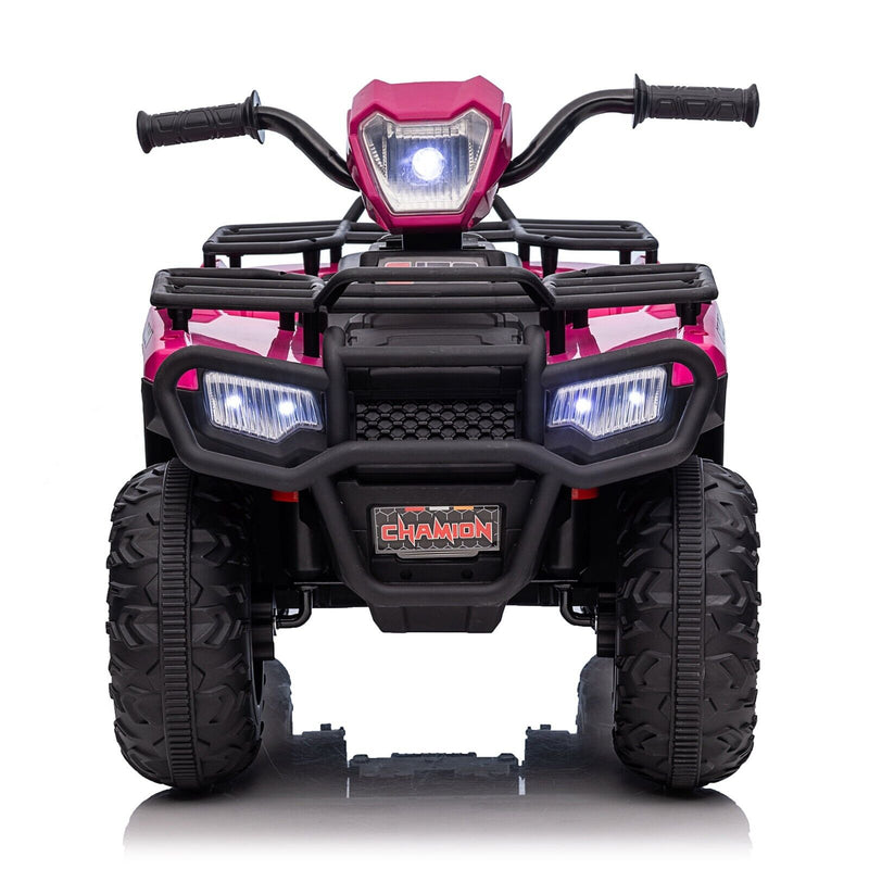 Electric ATV 4-Wheeler Quad Car for Kids with MP3 Player - Pink