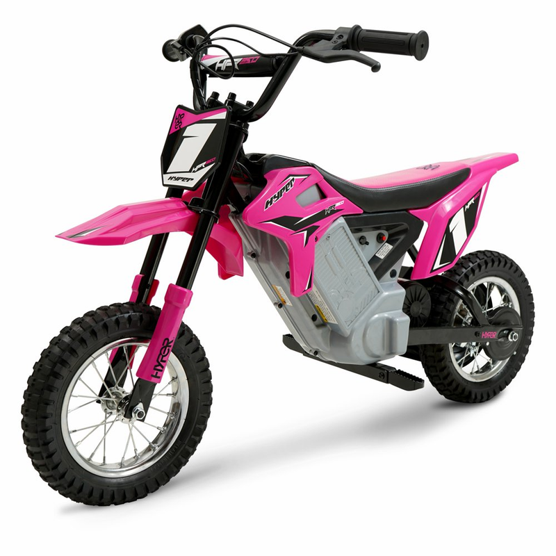 Electric Pink HPR 350 Dirt Bike: 24 Volt Motorcycle for Kids