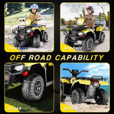 Electric Quad ATV Car for Kids 2-9 Years - 12V Battery Powered 4-Wheeler Truck