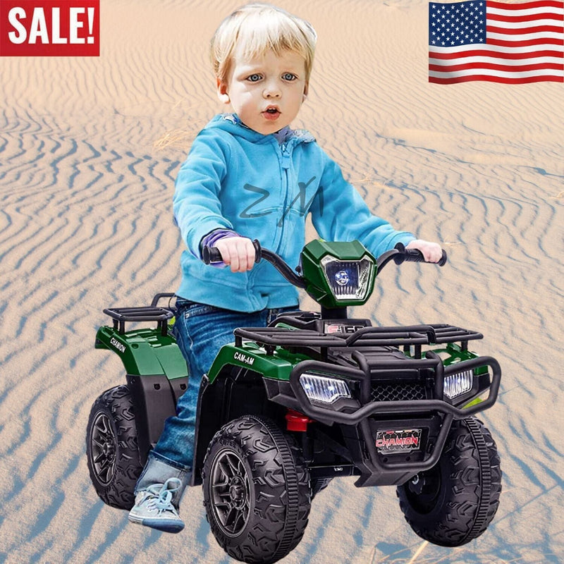 Electric Quad ATV Car for Kids 3-6 Years - 12V Battery Powered 4-Wheeler Truck