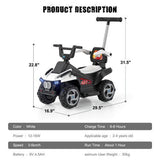 Electric Quad Car Toy for Kids Ages 2-4 with 6V Battery and 4 Wheels