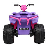 Electric Quad Car Toy for Kids with LED Headlights and Horn - 12V Ride-On ATV 4 Wheeler