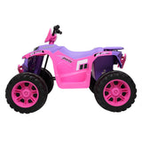 Electric Quad Car Toy for Kids with LED Headlights and Horn - 12V Ride-On ATV 4 Wheeler