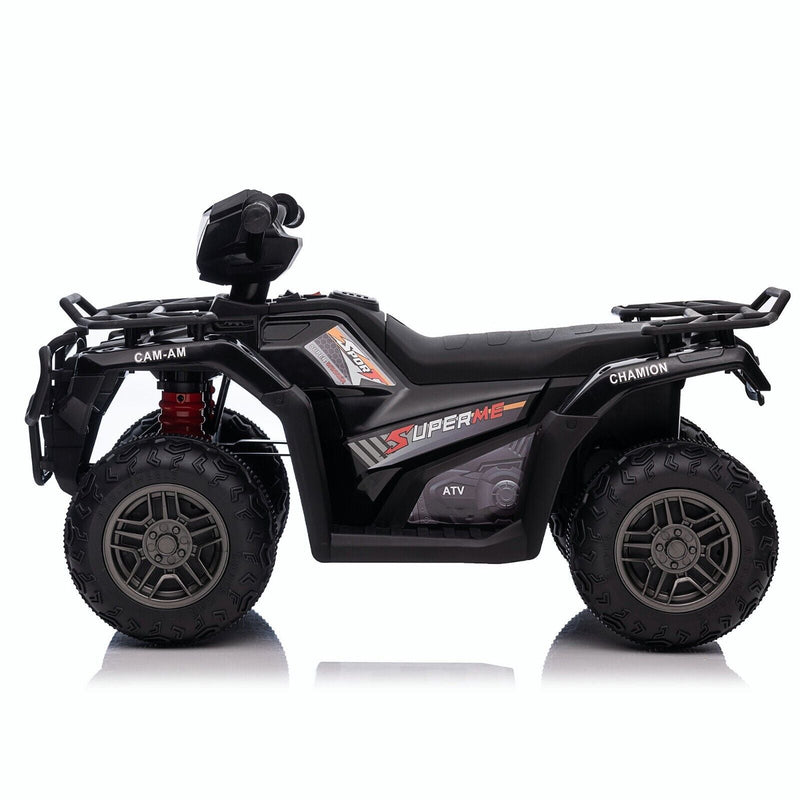 Electric Quad Ride-On Car for Kids with MP3 Music Player - 12V Battery Powered 4-Wheeler Truck