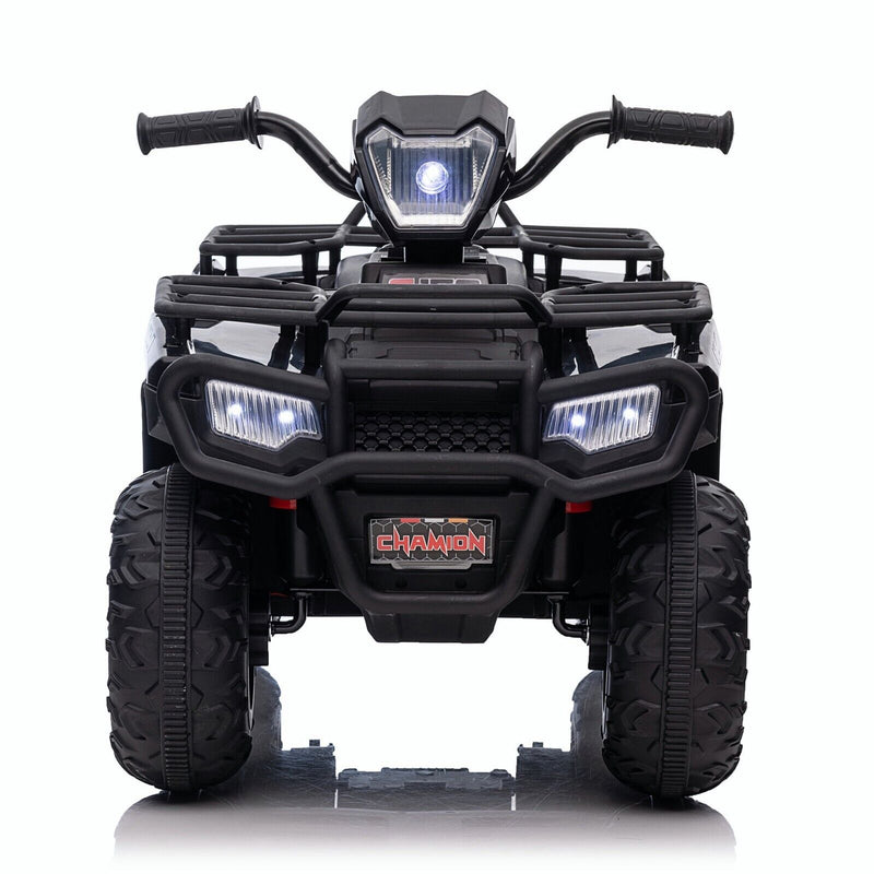 12V Battery Powered Kids Quad ATV Toy with LED Headlights