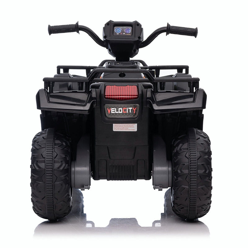 12V Battery Powered Kids Quad ATV Toy with LED Headlights