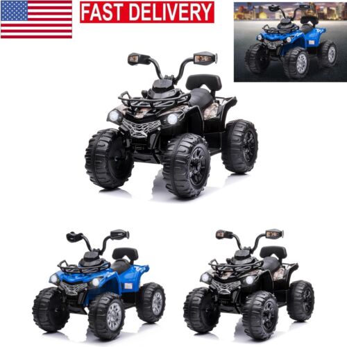 Electric Quad Ride-On Car for Kids with MP3 Player - 12V Battery Powered 4-Wheeler Truck