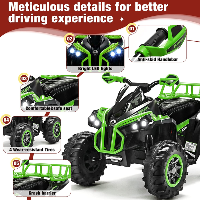 Electric Quad Vehicle for 3-7 Year Olds: The Perfect ATV Toy for Kids!
