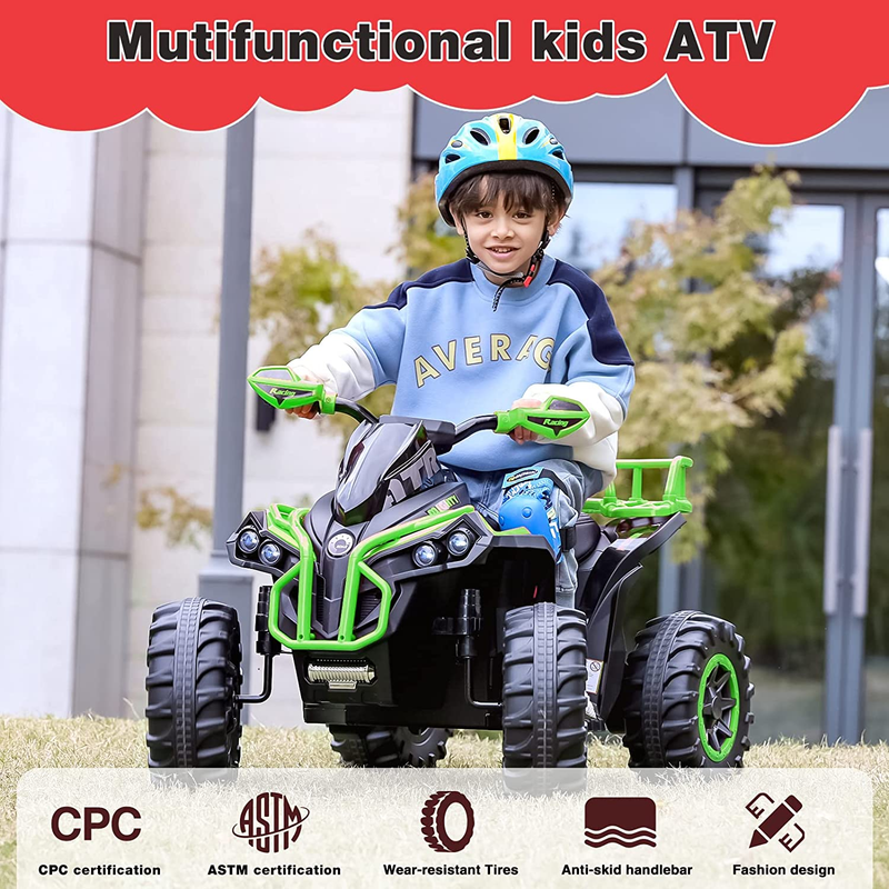 Electric Quad Vehicle for 3-7 Year Olds: The Perfect ATV Toy for Kids!