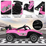 Electric Racing Truck for Kids with Remote & Manual Control and Lights - 12V Girls' Ride-On Toy