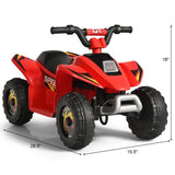 Electric Rechargeable Battery Quad ATV for Kids - 4-Wheeled Quad Bike for Children