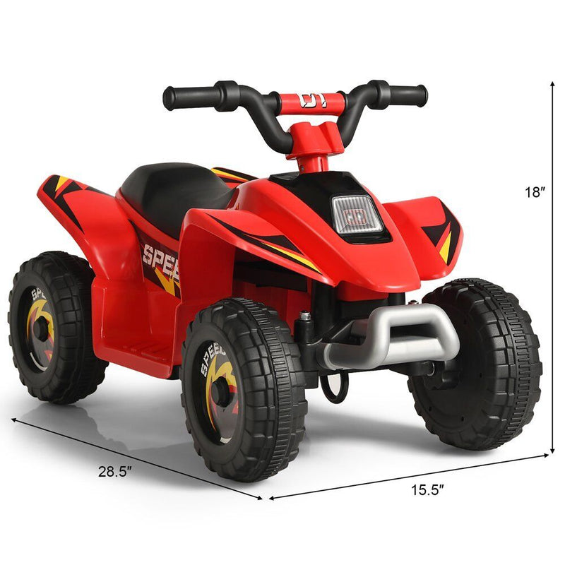 Electric Rechargeable Battery Quad ATV for Kids - 4-Wheeled Quad Bike for Children