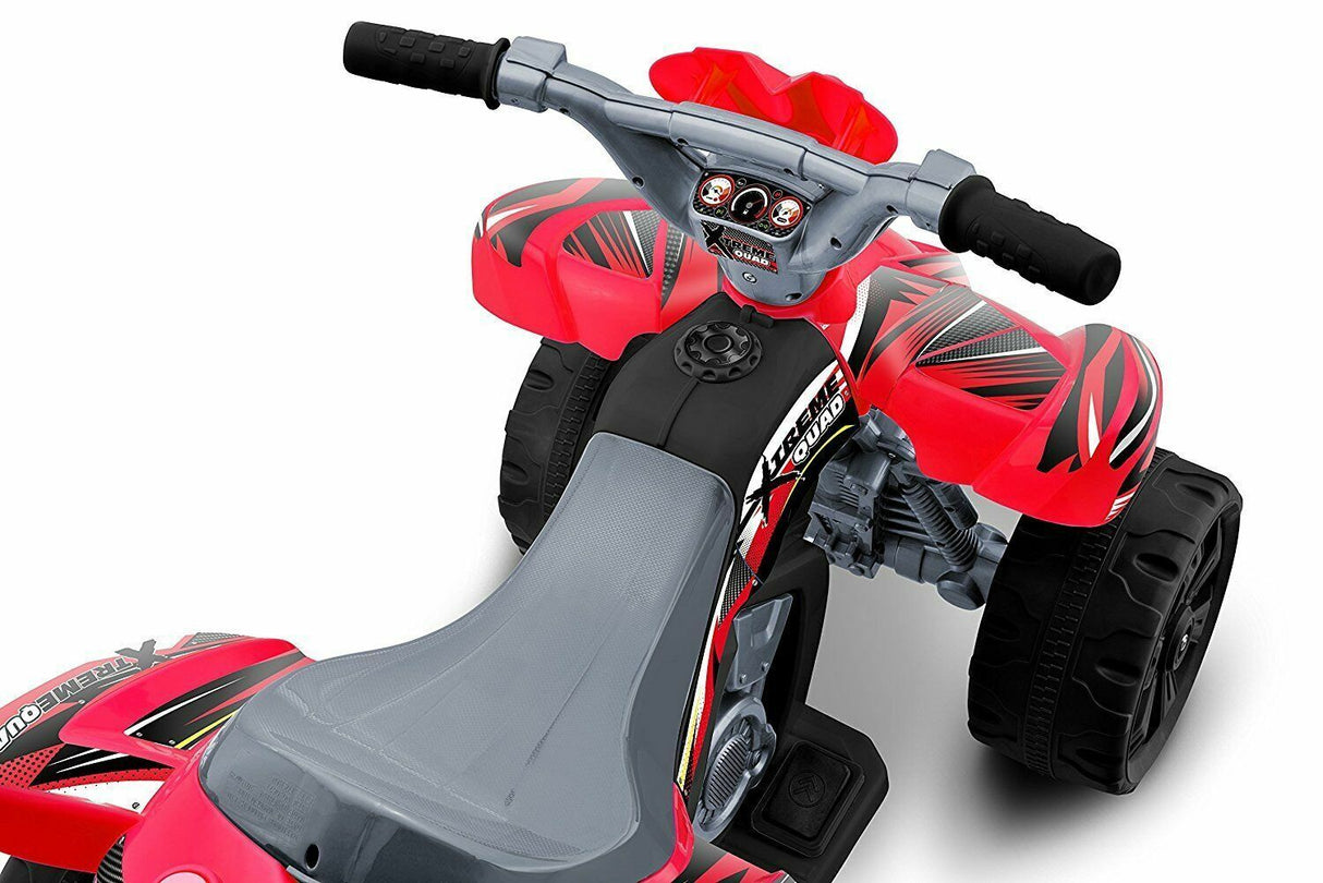 Electric Red ATV Quad 4 Wheeler for Kids - 6V Battery Powered Toy Car