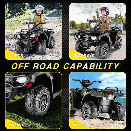 Electric ATV Quad Ride-On Car for Kids with LED Lights - Perfect Gift for Toddlers
