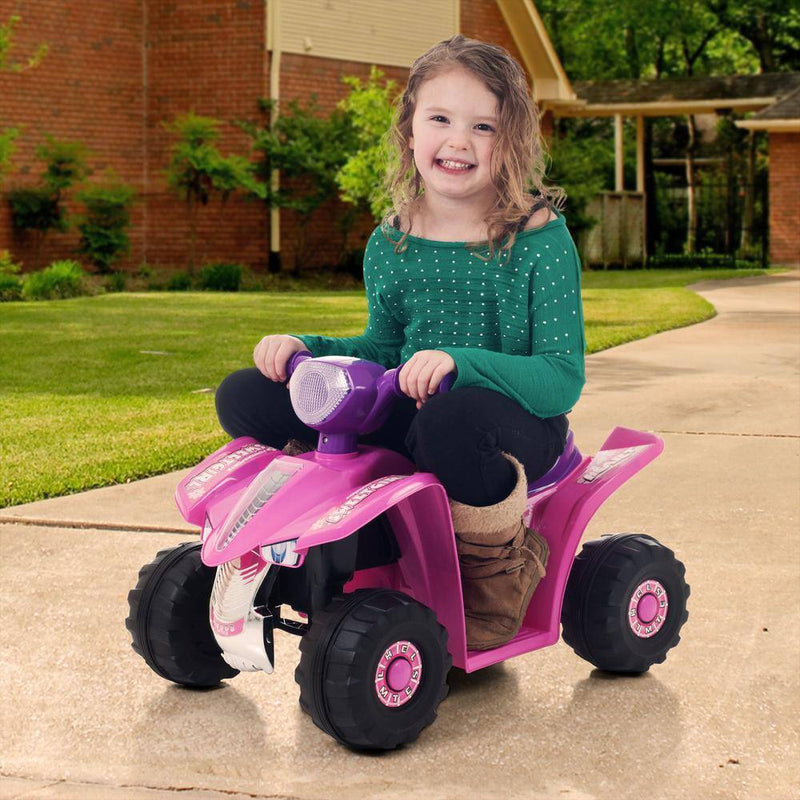 Electric Ride-On ATV for Kids in Pink/Purple - 4 Wheels, Battery Powered