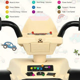 Electric Ride-On ATV Quad for Kids with LED Lights, Music, and Headlights