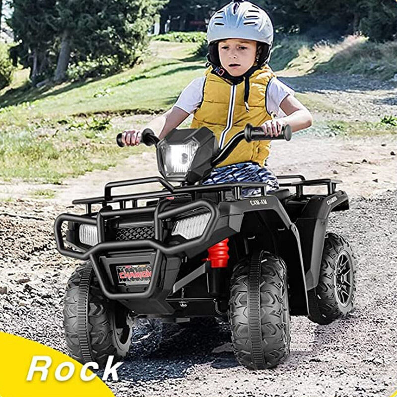 Electric Ride-On ATV Quad for Kids with LED Lights, USB and MP3 Player - Suitable for Girls and Boys Aged 3-5