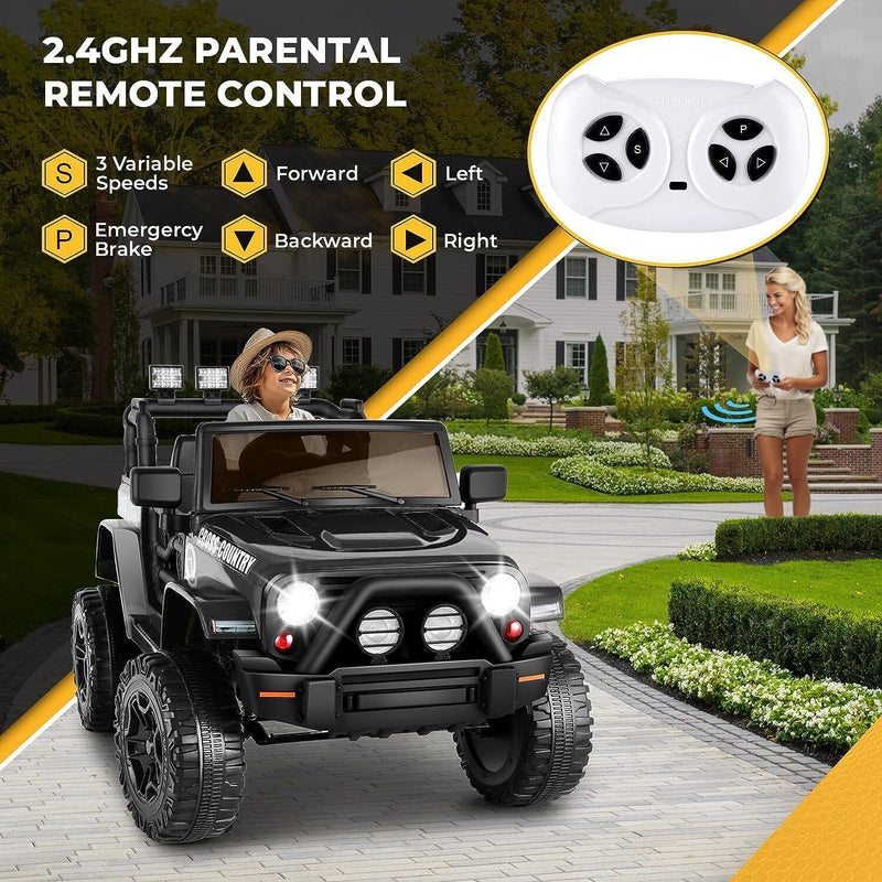 Electric Ride-On ATV Truck for Kids Ages 3-8 Years - 12V Power Wheel Car