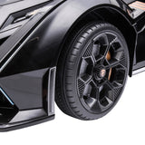 Electric Ride-on Car for Kids 3-6 Years with Remote Control and Suspension - Black