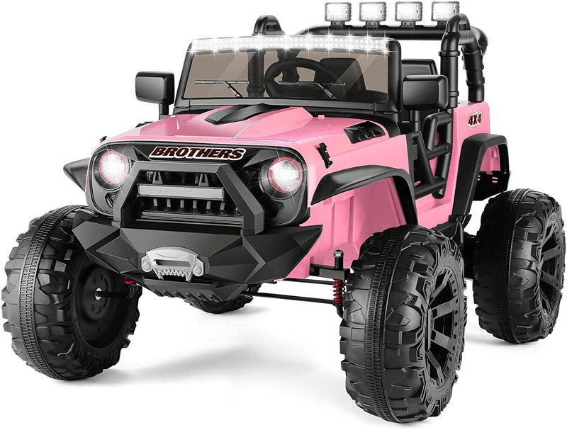 Electric Ride-On Car for Kids Ages 3-8: ATV Truck with 12V/24V Power Wheels