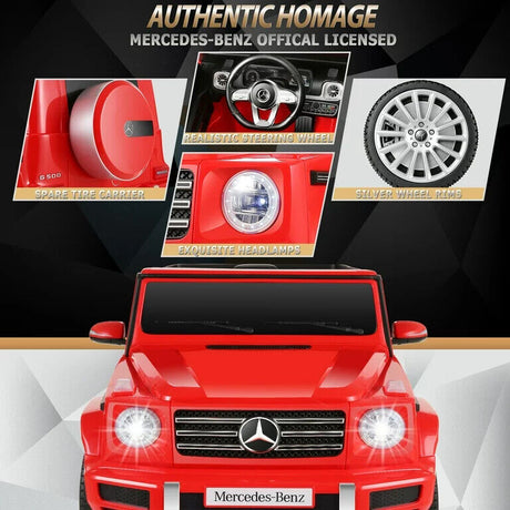 12V Electric Ride-On Car for Kids - Lamborghini and Mercedes Benz G500 Models