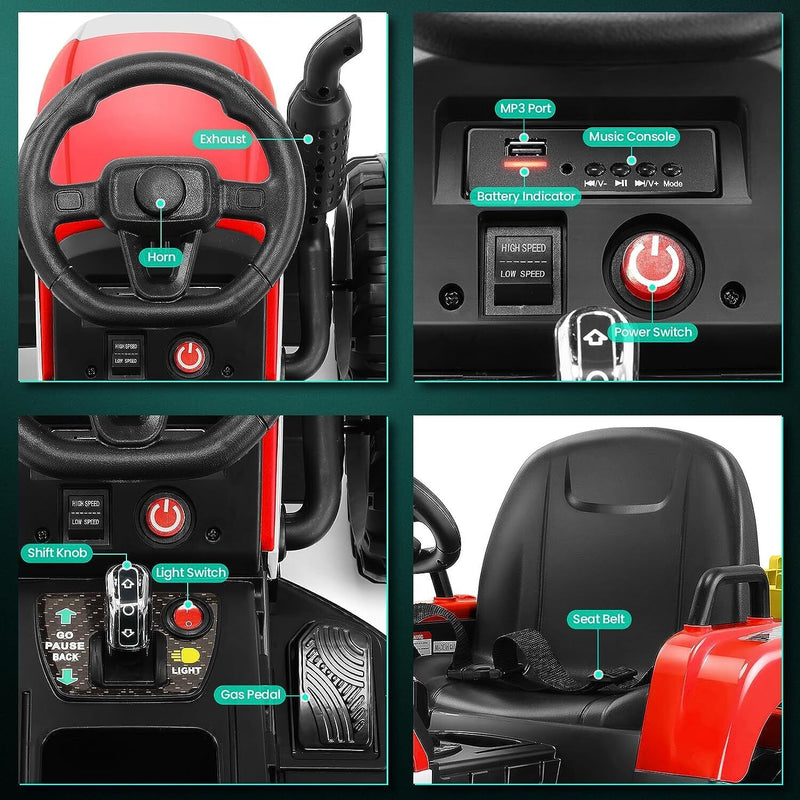 12V Electric Ride-On Car for Kids - Lamborghini and Mercedes Benz G500 Models