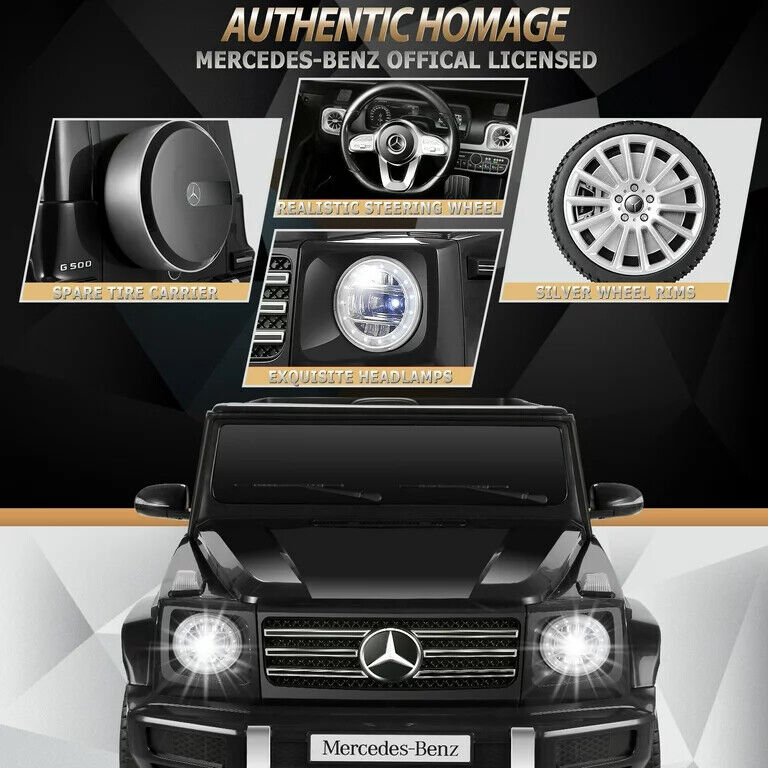 12V Electric Ride-On Car for Kids - Lamborghini & Mercedes Benz G500 Models
