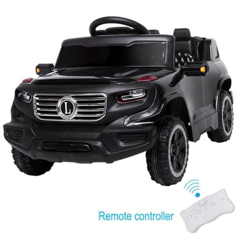 Electric Ride-On Car for Kids with 3 Speed Modes and Remote Control - Black